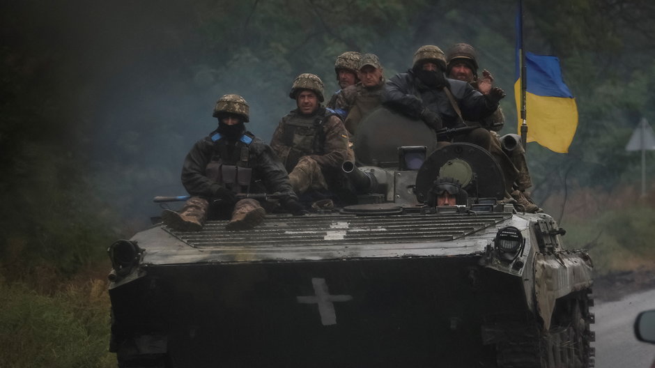 Ukraińskie wojska w czasie ofensywy