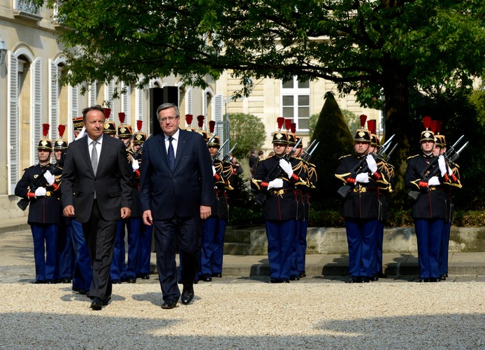 Jean-Pierre Bel i Bronisław Komorowski.