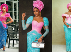 Best aso-ebi colour combo this year? See top looks from Peterson & Prudent's wedding