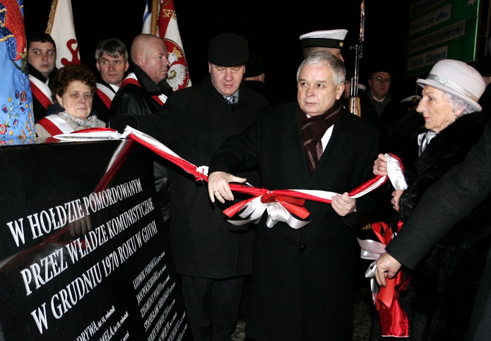 GDYNIA PREZYDENT LECH KACZYŃSKI ROCZNICA GRUDNIA'70