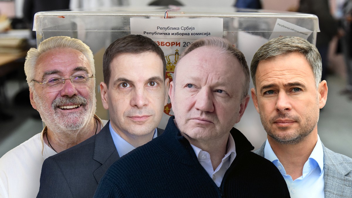 Dragan Đilas, Miroslav Aleksić, Miloš Jovanović, Branimir Nestorović