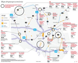 Wyborczy plac budowy. Zobacz, jakie drogowe plany ma GDDKiA [MAPA]
