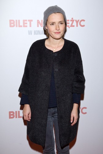 Olga Frycz na premierze filmu 'Bilet na księżyc'