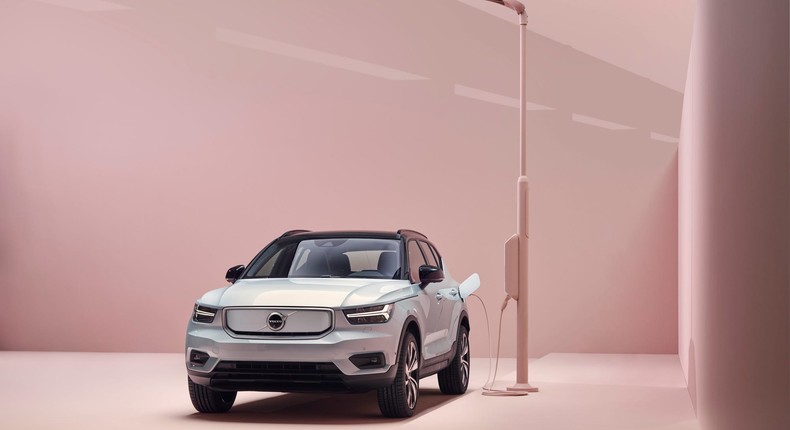 The Volvo XC40 Recharge.