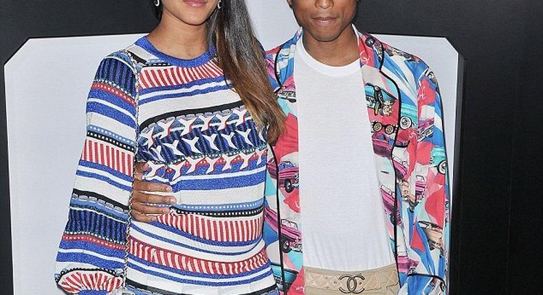 Pharrell Williams and wife, Helen Lasichanh