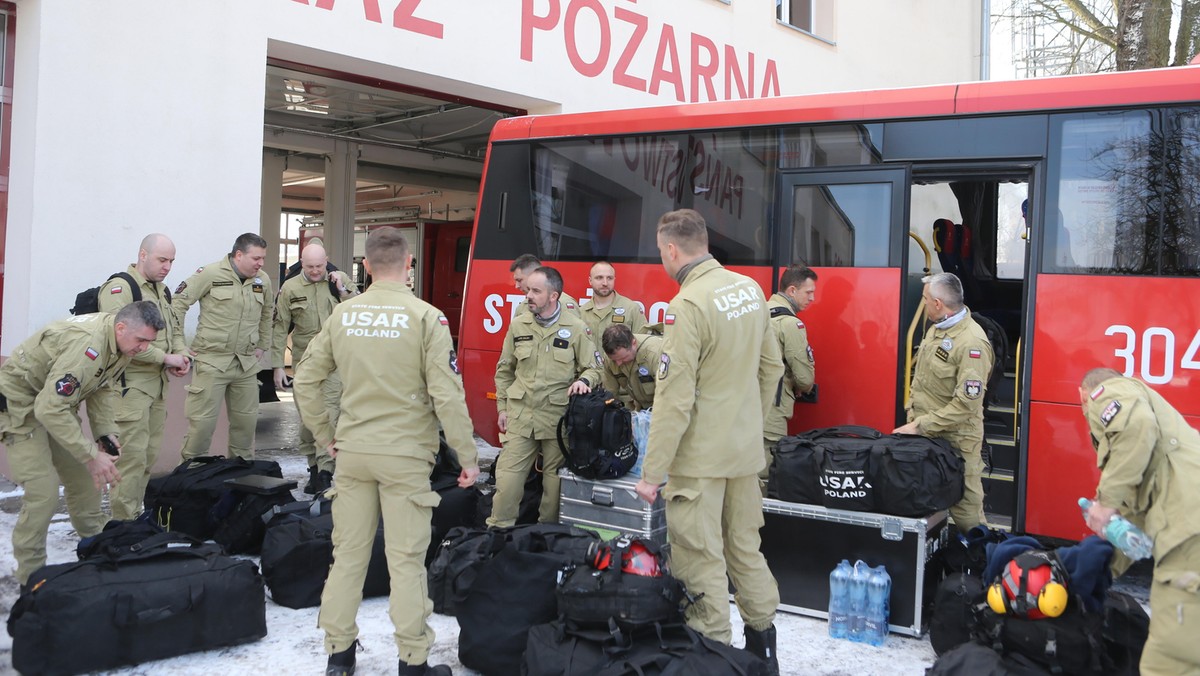 Polscy strażacy ruszają do Turcji. HUSAR pomoże ratować ofiary trzęsienia ziemi