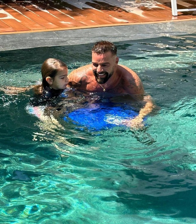 Riki Martin sa ćerkom Lusijom