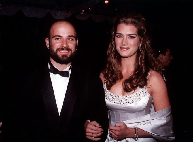 Bruk Šilds i Andre Agasi 1997. godine na People's Choice Awards