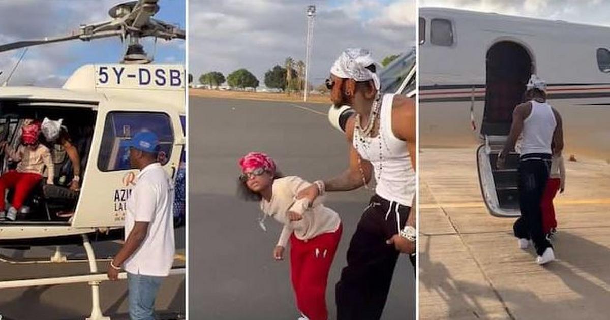 Diamond shares precious moments with daughter Tiffah aboard private jet after Nairobi visit [Video]