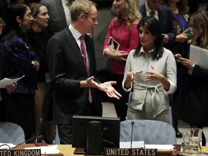 Mathew Rycroft i Nikki Haley