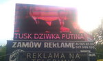 "Tusk dziwka Putina". Haker włamał się do reklamy!