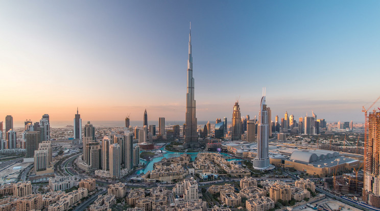 Magyar színekbe öltözött március 15-én a Burj Khalifa / Fotó: Northfoto