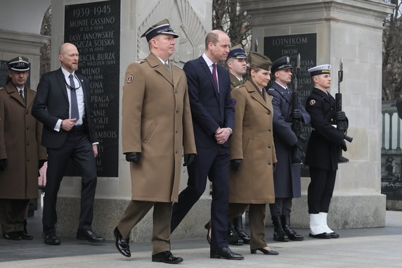 Książę William złożył kwiaty na Grobie Nieznanego Żołnierza