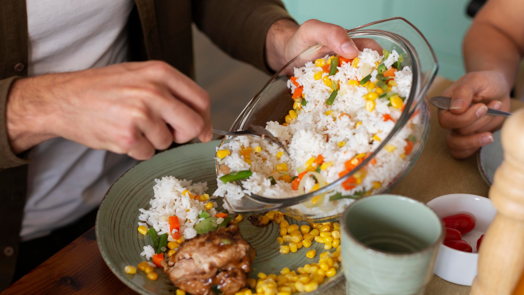 Kyslá zložka ryžovú prílohu lepšie konzervuje.