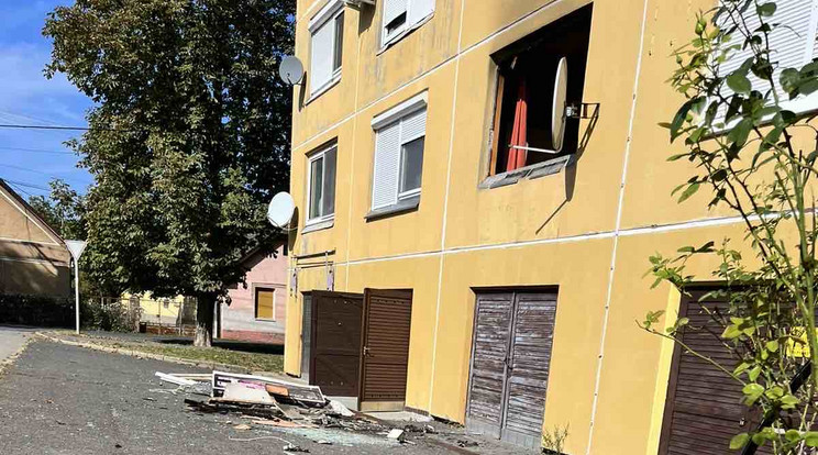 Robbanás történt Dombóváron/Fotó: Blikk