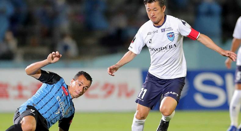 Striker Kazuyoshi Miura has joined Japanese fourth-tier side Suzuka Point Getters at the age of 54 Creator: STR