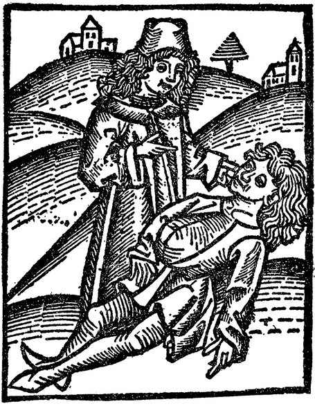 Leczenie bezoarem, Hortus Sanitatis, XV wiek