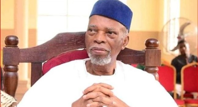 Chief Bamidele Olumilua,a former Governor of the old Ondo State. [nnn]