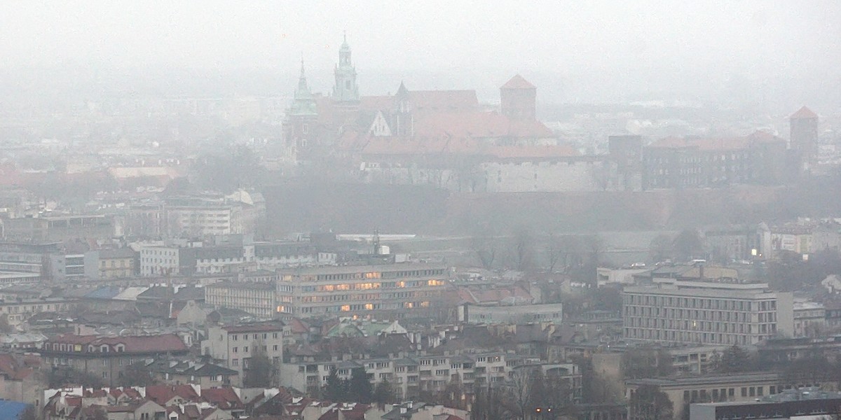 Gigantyczny smog w Krakowie