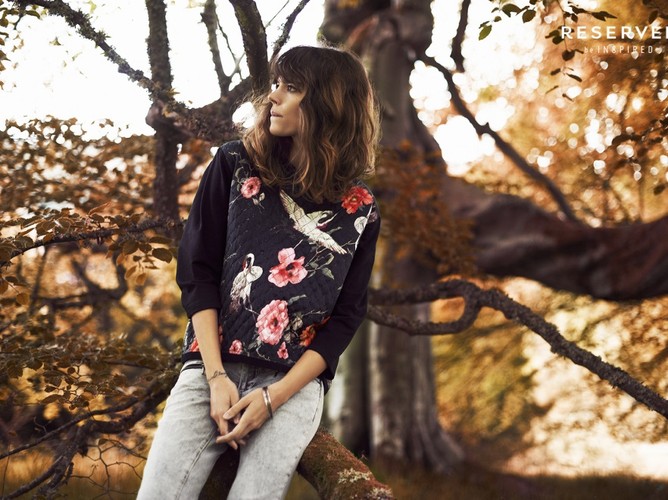 Freja Beha Erichsen w kampanii Reserved jesień/zima 2013/2014