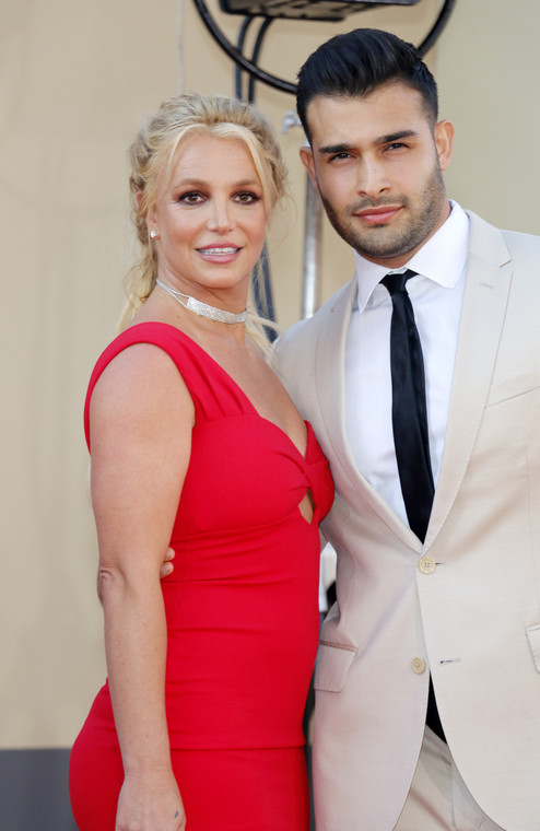 Britney Spears z mężem Samem Asgharim