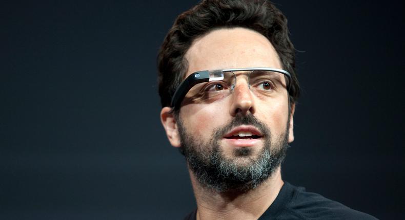 Google founder Sergey Brin wearing Google Glass— the company's augmented reality glasses which were halted in 2015.Kim Kulish/Corbis via Getty Images