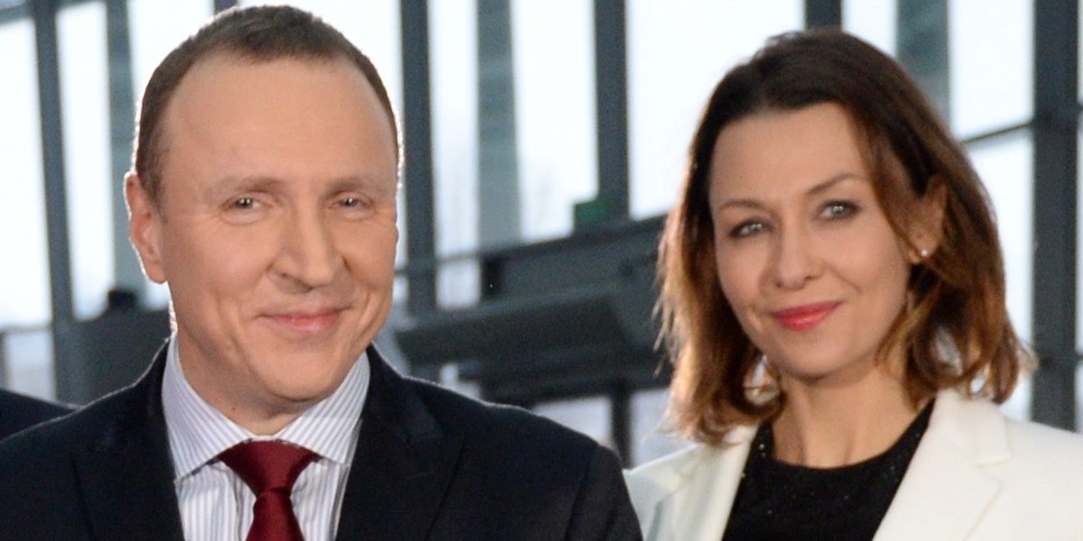 Jacek Kurski i Anna Popek