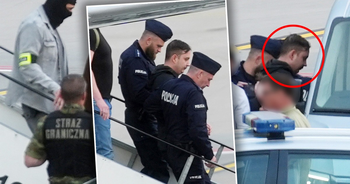 Majtczak z konwojem w Polsce. Mamy zdjęcia z lotniska