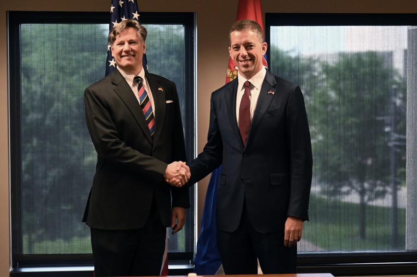 Marko Đurić sa Kristoferom Landauom