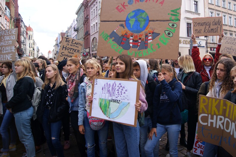 Młodzieżowy Strajk Klimatyczny w Toruniu