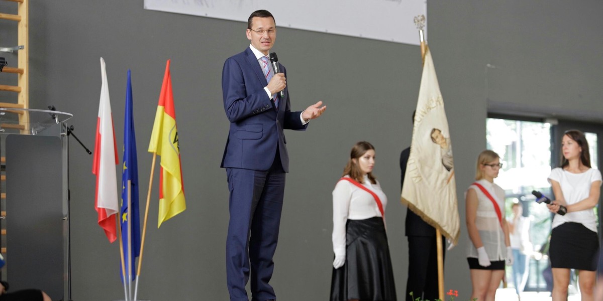 Morawiecki wrócił do szkoły