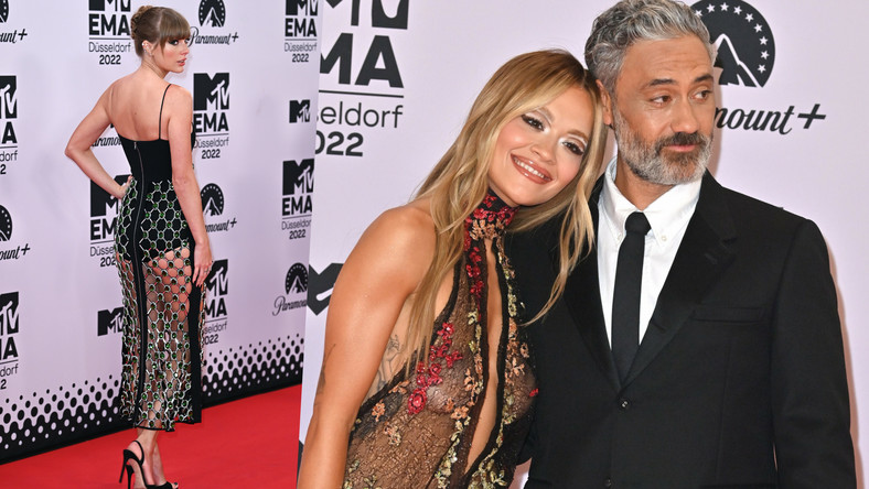 Taylor Swift, Rita Ora oraz Taika Waititi na czerwonym dywanie