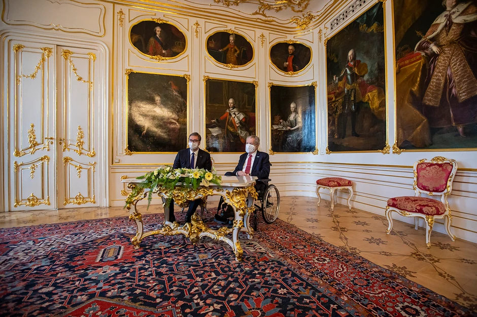 Aleksandar Vučić i Miloš Zeman