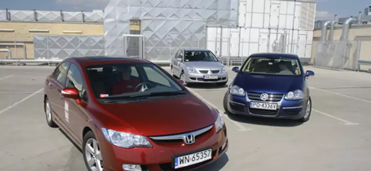 Honda Civic, Mitsubishi Lancer, VW Jetta -  niby takie same, a jednak inne