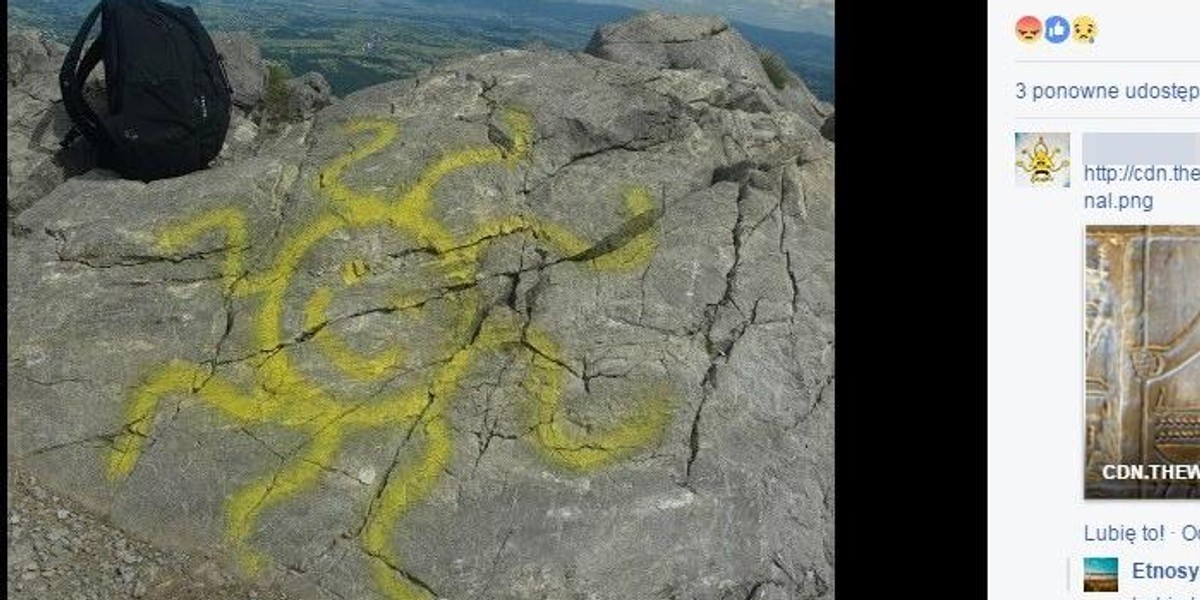 Pseudografficiarze pszpecili Giewont