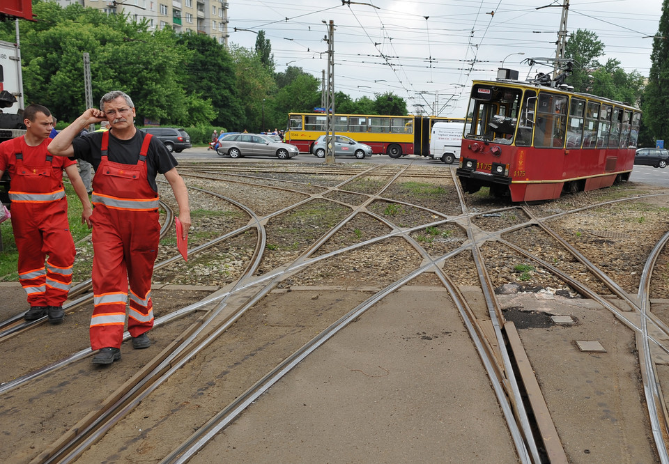 WARSZAWA WYPADEK TRAMWAJU