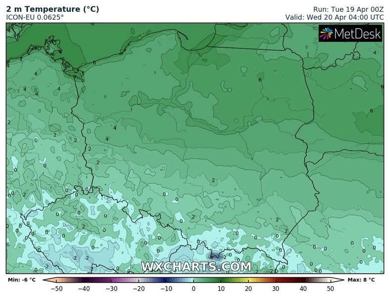 W nocy gdzieniegdzie pojawią się przymrozki