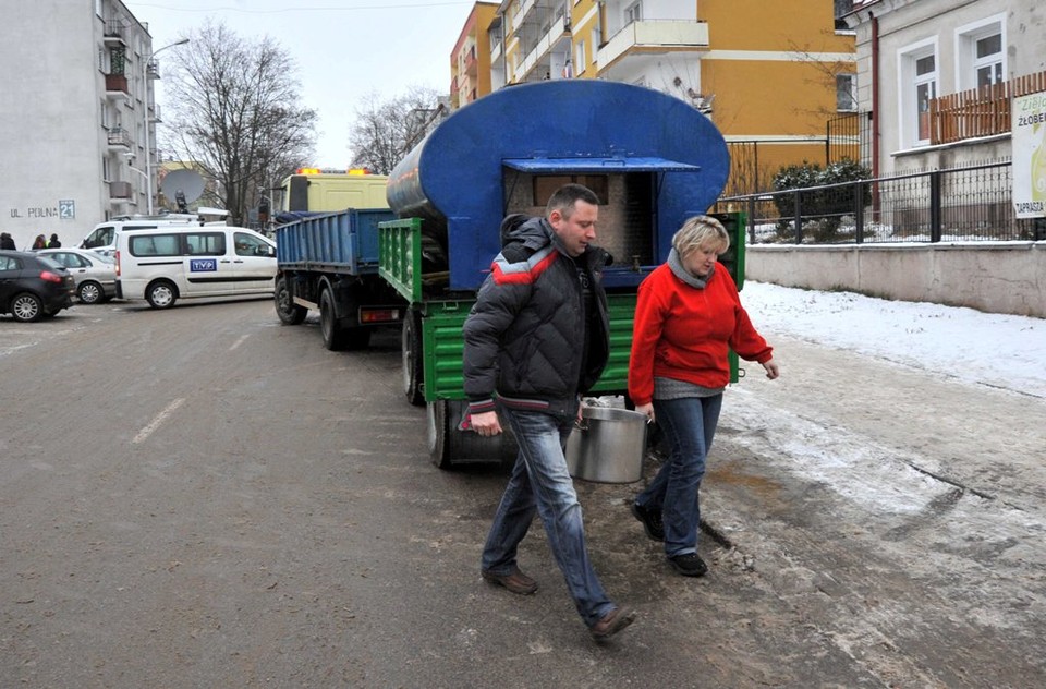 Potężna wyrwa w Ostrowcu Świętokrzyskim