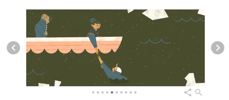 Historia Idy Smith na slajdach Google Doodle