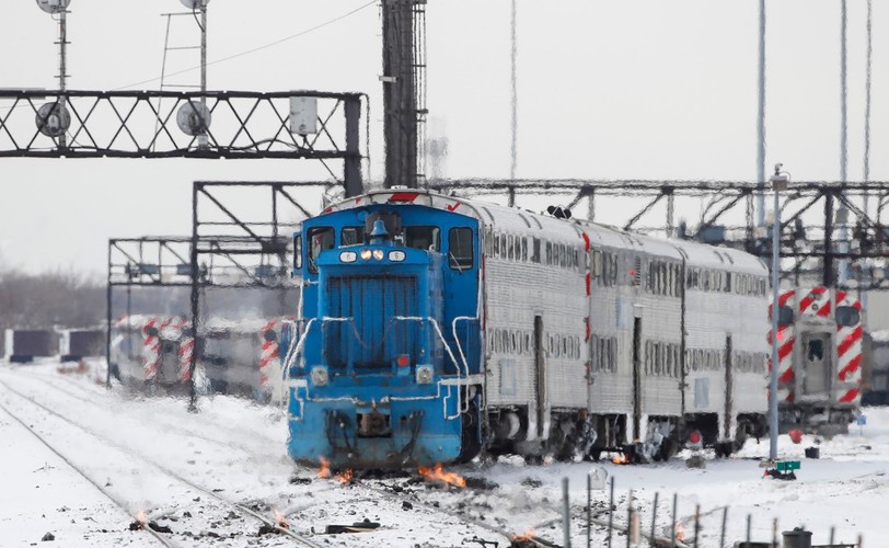 Płonące zwrotnice chroniły przed mrozem