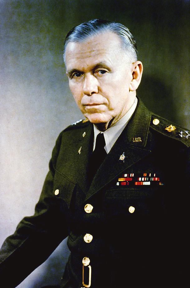 George Catlett Marshall, dowódca wojskowy, mianowany sekretarzem stanu przez prezydenta Trumana w 1945 r