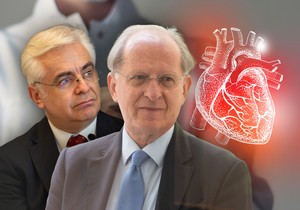 Profesori Arsen Ristić i Petar Seferović (s leva na desno)