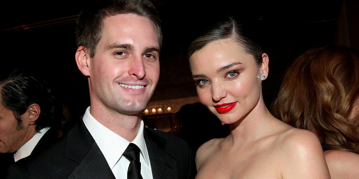 Snap CEO Evan Spiegel and supermodel Miranda Kerr got married in an 'intimate affair' on Saturday