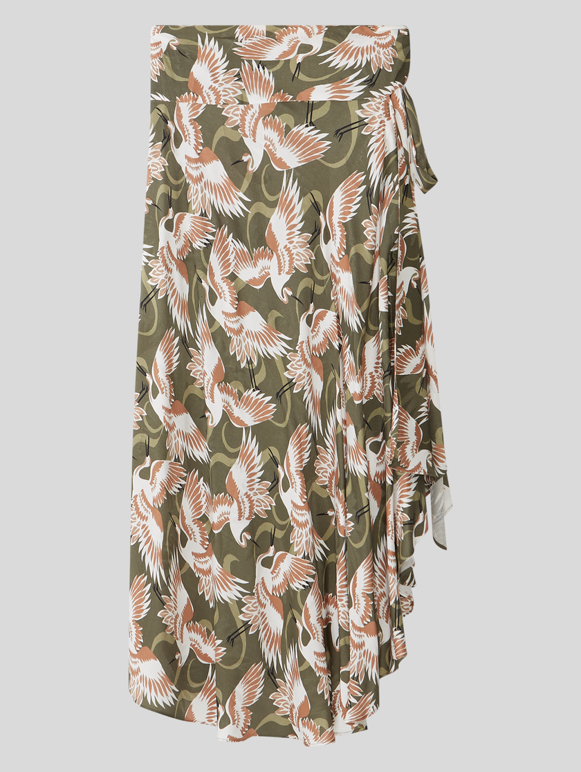 Jupe portefeuille à imprimé oiseau, Hugo pour CHF 249.90, via PKZ 