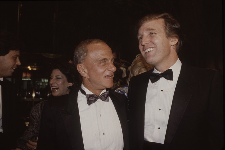 Donald Trump i jego prawnik Roy Cohn