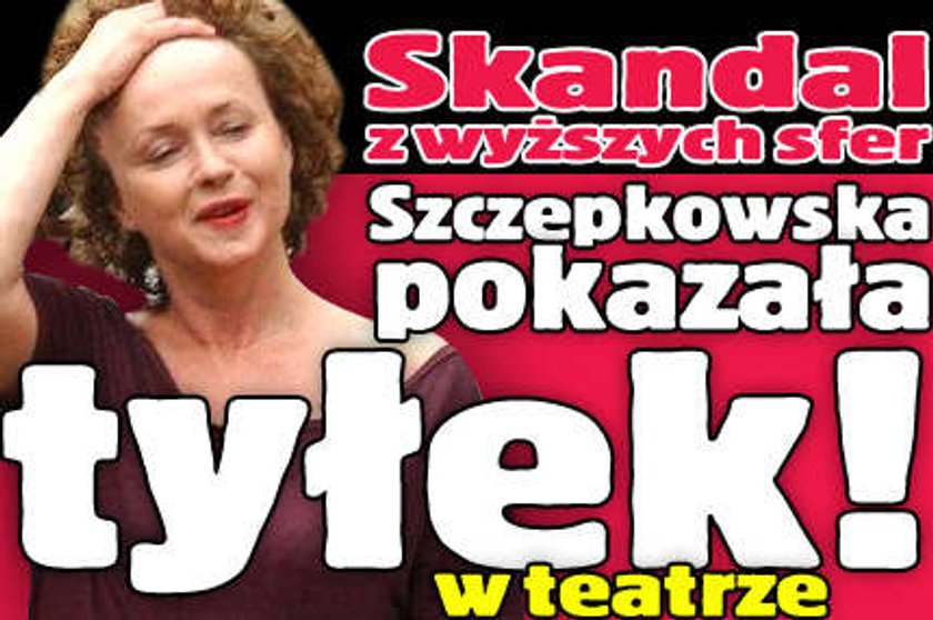 Szczepkowska pokazała tyłek!