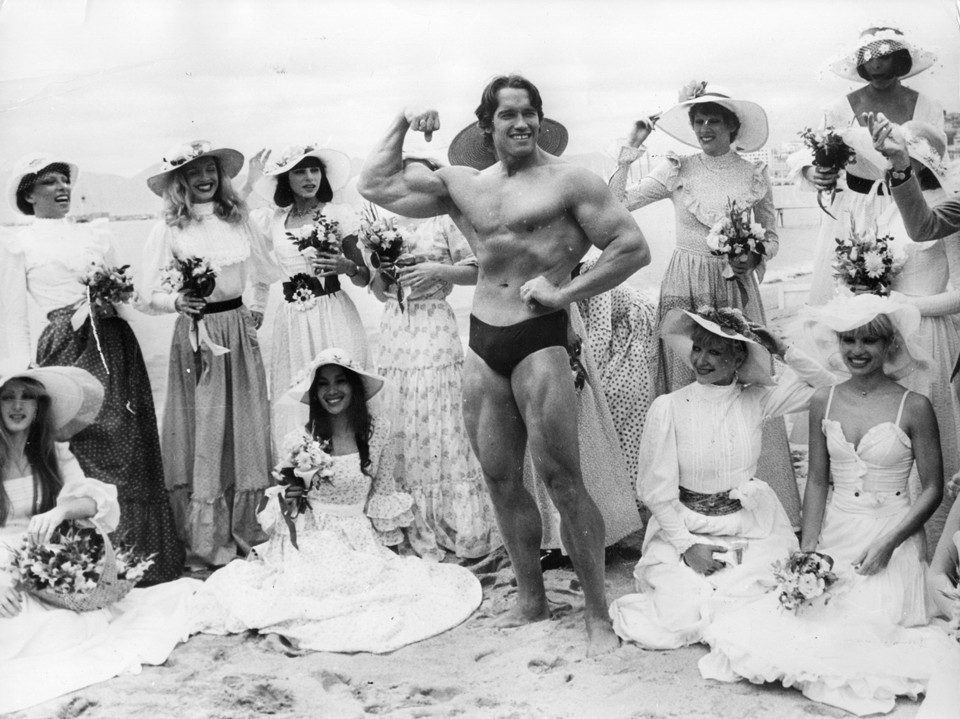 Arnold Schwarzenegger w 1977 roku