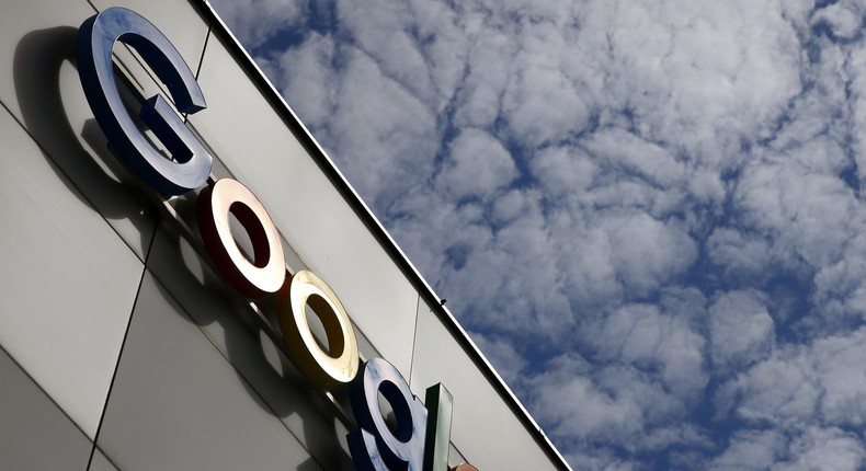 Logo of Google is seen at an office building in Zurich