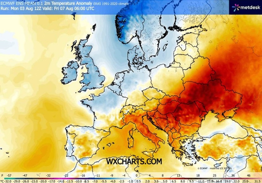 Mapa za 7. avgust