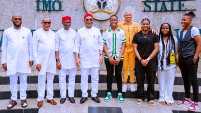 Uzodimma blesses Imo-born Super Falcons players with land, cash gifts,